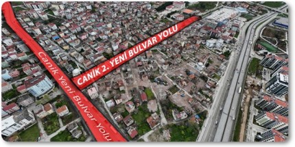 Canik'e 2. Yeni Bulvar Yolu Geliyor 